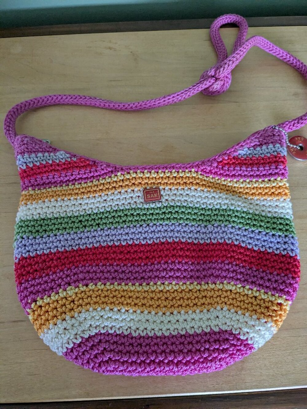 Multi-colored Cloth Sak Purse